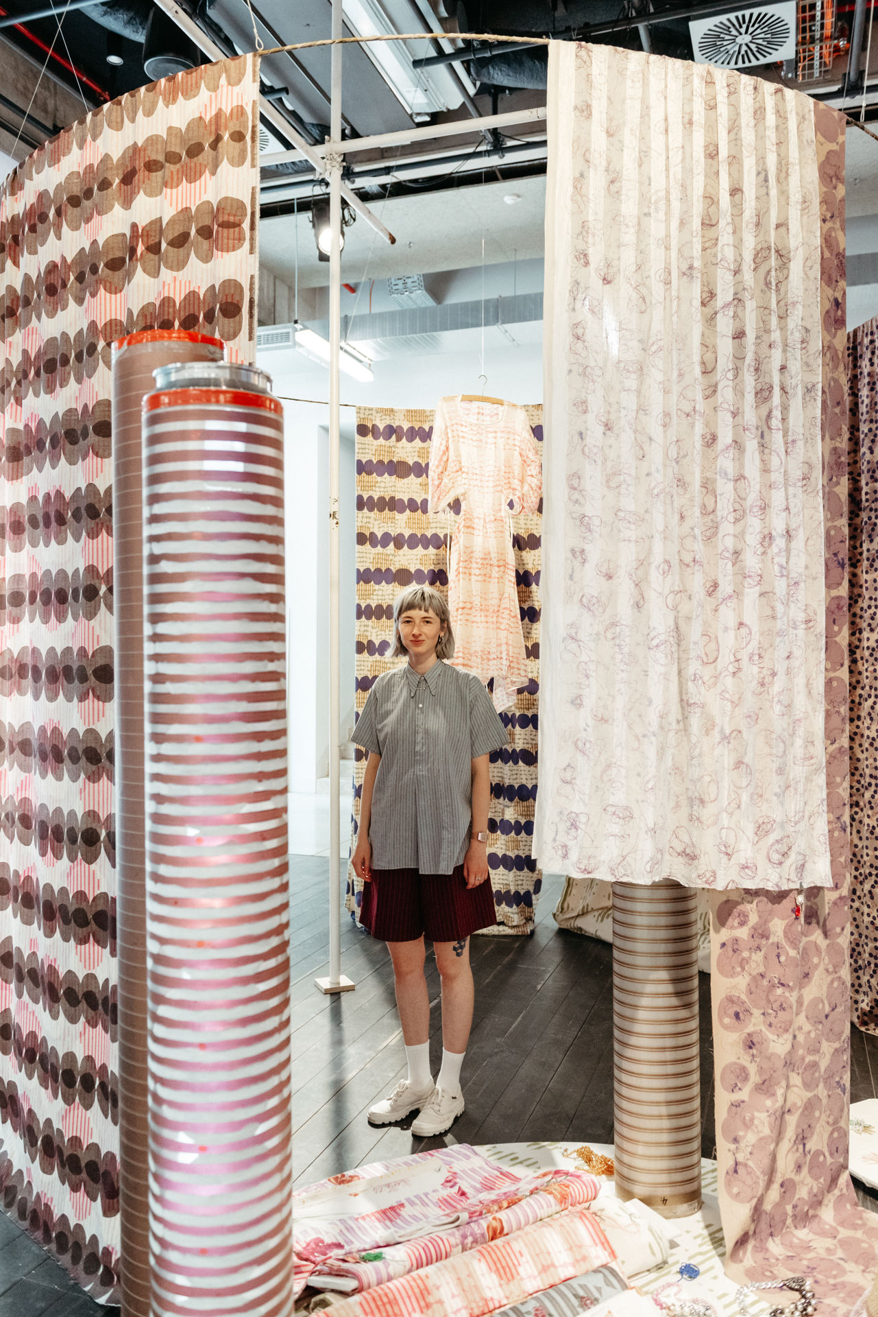 Tištěná deadstock metráž Emma Šádová × Textile Mountain